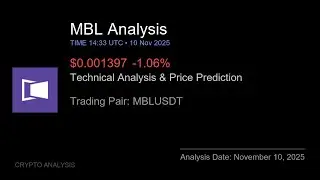 MBL (MBLUSDT) Technical Analysis - Price Prediction & Buy or Sell November 10, 2025