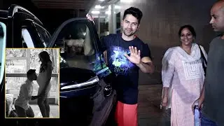 Varun Dhawan Spotted All-Happy After Wife Natasha Dalal Delivery, Blessed With Baby Girl