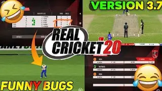 REAL CRICKET 20 TOP FUNNY BUGS AND MOMMENT | VERSION 3.7 FUNNY BUGS | HARVINDER GAMING |