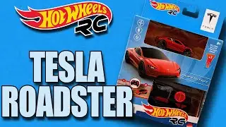 Распаковка бюджетной радиоуправляемой машинки Hot Wheels: TESLA ROADSTER!!