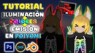 VRChat Tutorial como Editar Iluminacion + Colores + Crear Emision en tu Avatar con Poiyomi
