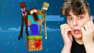 ONE BLOCK w MINECRAFT ALE DODAŁEM STRASZNE POSTACIE!!!