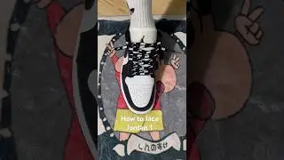 How to lace Nike Air Jordan 1 Low#sneakers #nike #jordan #shoes