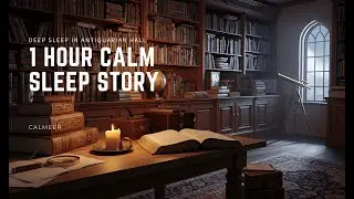 [1 Hour] Deep Sleep in Antiquarian Hall &ndash; Soothing Narration for Insomnia Relief & Restful Sleep
