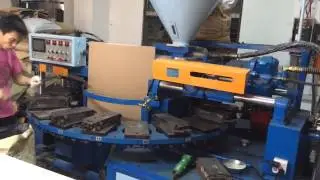 Rotary PVC outsole injection molding machine