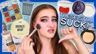 GIVING THESE AWFUL MAKEUP PRODUCTS 1 LAST CHANCE (chopping block) #worstmakeup #getreadywithme #mua