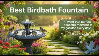 TOP 5 Best Birdbath Fountain 2026 | Whisper-Quiet Fountain That Birds Love!