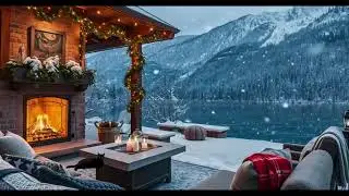 Peaceful Night Fireplace 🪵 Crackling Fire Sounds for Sleep & Stress Relief | 4K