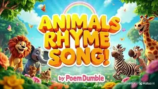 Animal Rhymes for Kids 🐘 | Fun Learning Songs for Children by Poem Dumble 2025 🎵