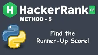 Find the Runner-Up Score! | Easy | Basic Data Types | Python HackerRank Solution | Hindi
