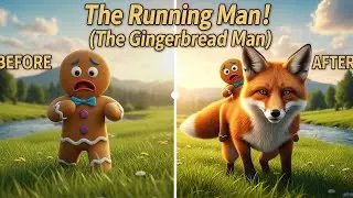 The Running Man! 🏃&zwj;♂️ Classic Stories with a Narrator's Voice (The Gingerbread Man)