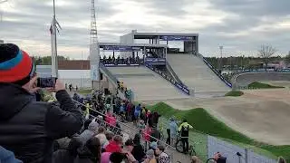 Valmiera Olympic center cup 2023 in Maris &Scaron;trombergs BMX track. B13-14 final