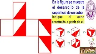 Razonamiento Espacial Desarrollo y Reconstrucción de un Cubo Examen Admisión a la Universidad UNI