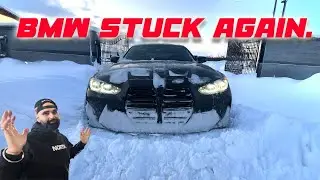 Это Канада; M3 СНОВА ЗАСТРЯЛ! Неделя суровых зимних штормов &mdash; G80 BMW M3 RWD. Пора переходить на ...
