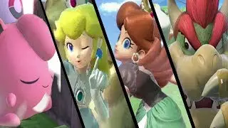 Super Smash Bros Ultimate Classic Mode 2 Player ( Jigglypuff , Peach, Daisy & Bowser)