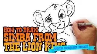The Lion King | How to Draw Simba | Step by Step