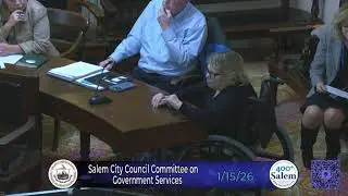 City Council Committee on Government Services January 15th, 2026