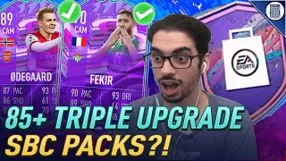 INSANE PULL!😍 x16 85+ TRIPLE UPGRADE SBC PACKS! FIFA 22 ULTIMATE TEAM