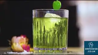 Green American Cocktail in our Gilano Unbreakable Polycarbonate Stackable Fluted Tumber!