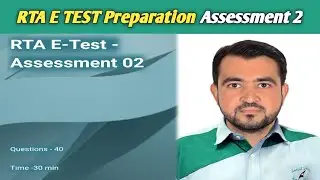 RTA E TEST Preparation Assessment 2 Question 1 To 42||E Test 420 Question Bank||