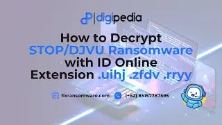 How to Decrypt STOP/DJVU Ransomware with ID Online Extension .uihj .zfdv .rryy