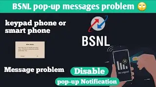 How to deactivate BSNL pop-up message ||kaisha band kara flash message any android ||keypad phone