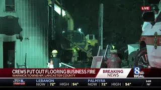 Crews respond to fire at Warwick Township flooring business