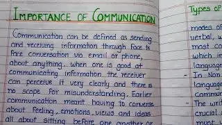 Communication essay|| Essay about Communication and its Importance||Essay writing in English