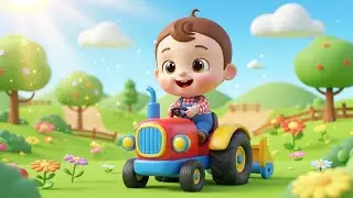 Tractor Ride with Animals Song for Kids | Fun Vehicle & Animal Song, Baby Songs & Nursery Rhymes 🚜🐄🐖
