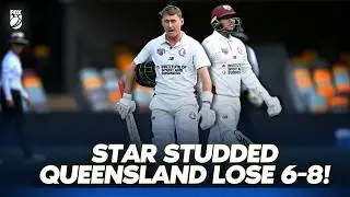 6-8! 🤯 Marnus & Khawaja-led Queensland suffer HORROR collapse at the Gabba I Sheffield Shield