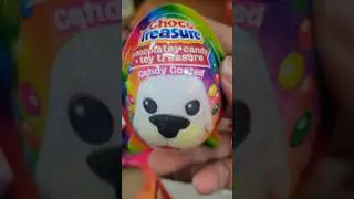 Choco Treasure Surprise Eggs Chocolate with Collectible toys #asmr #shorts #trending #shortsvideo