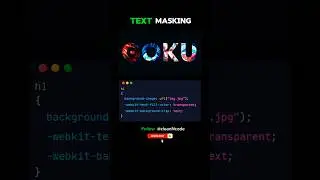 CSS: MASKING 🎭|SUBSCRIBE for More Videos 🤩