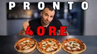 Pizza fatta in casa in 4 ORE (metodo infallibile + cottura forno di casa)