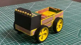 How to make truck with match box very simple and easy way to make 