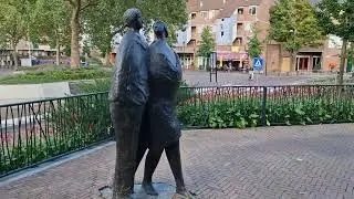Standbeeld Man en vrouw van Otto Schouten  1987 Zeist