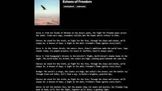 Freedom | Conflict & Peace Anthem for Truth & Liberty #FreedomSong #NewMusic