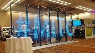 Interactive G-Glass Transparent LED Display at Powers Mitchell mPower Conference