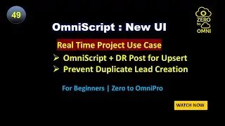 49 OmniScript + DR Post | Duplicate Lead Prevention | Real-Time Business Use Case | Mini-project