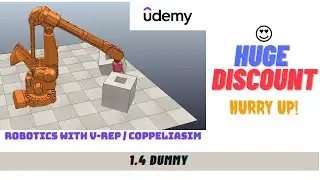 1.4 Dummy (Coppeliasim) | Udemy Course | Robotics Course