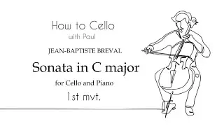 How to play Breval - Sonata in C major 1st mvt. Allegro | Cello Lesson (Suzuki Book 4) [Live]