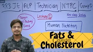 4. Human Nutrition Biology | Human Nutrition Fats/Lipids  | Biology Classes for Railway Exam 2026 |