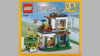 LEGO Creator 31068 Modular Modern Home - instruction timelapse