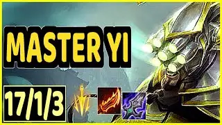 MASTER YI VS SHACO - 17/1/3 KDA JUNGLE GAMEPLAY