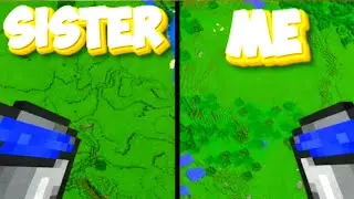 Brother & Sister OP MLG Challenge 😈 | Minecraft Keyboard Mouse