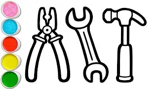 How to colour Hand tools are used for home repairs