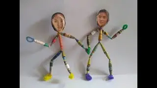 Paper Bead Bendy Dolls with Rosa