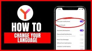 How to change your language in Yandex Browser