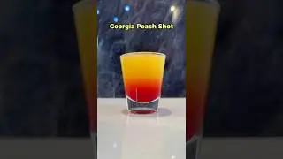 Georgia Peach Shot 🍑 (exactly like a juicy ripe peach 🤩) Recipe in the comments 👇 #cocktails
