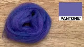 Making a wool blend of &lsquo;Very Peri&rsquo; - Pantone&rsquo;s colour of the year for 2022 using CMYK values