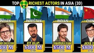 🤑Top Richest Actors in Asia|Asia Richest Actors|Comparison in 3d